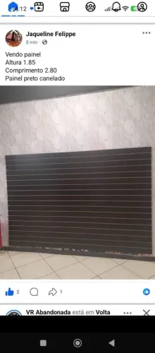 Painel canelado preto... aceito troca também