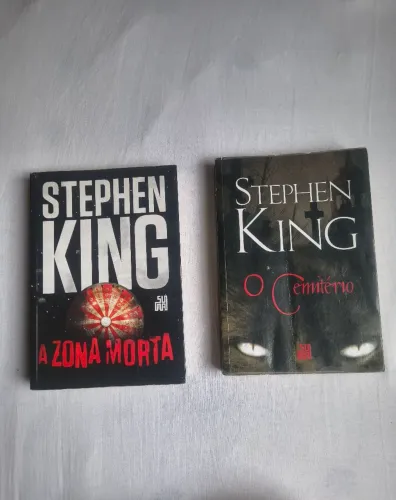 2 Livros Stephen King - O Cemitério + A Zona Morta | Ótimo Estado