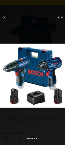 Kit parafusadeira e parafusadeira Bosch nunca usado