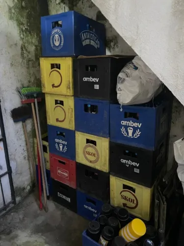Doação de garrafas de cerveja