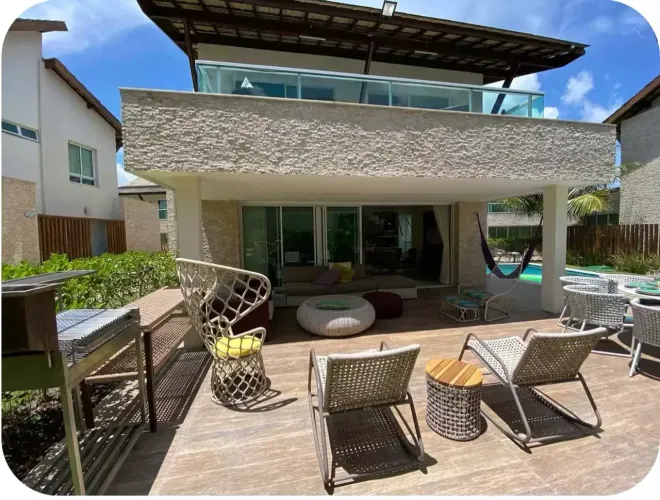 Casa à Venda no Condomínio Narguilé  Pé na Areia com Luxo e Exclusividade!