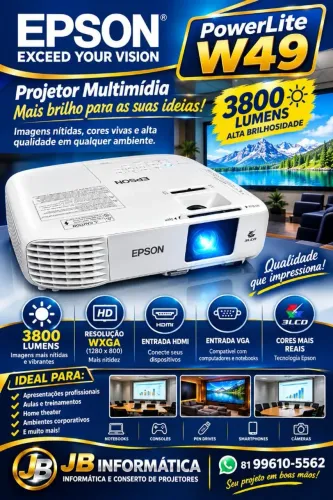 Projetor Epson Power lite W49
