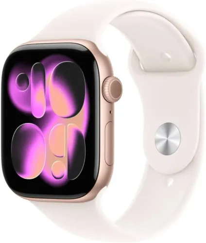Apple Watch Series 11 GPS, Caixa em alumínio rosa?dourado de 46 mm