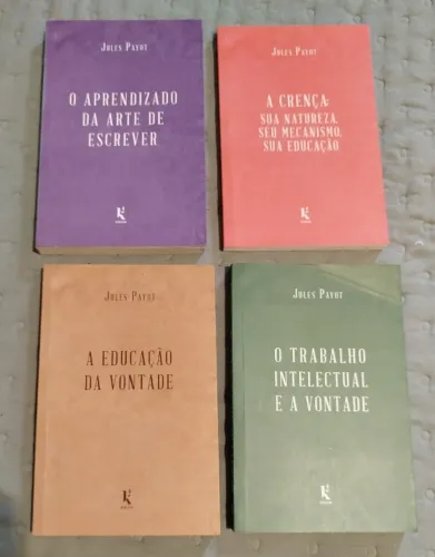 Livros Jules Payot ( A educação da Vontade etc...)