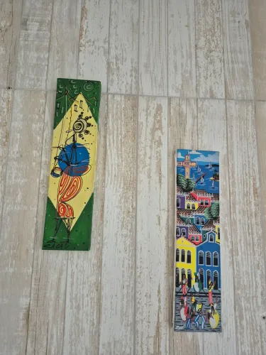 Telas com arte baiana