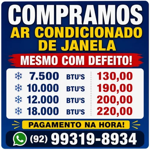 Ar condicionado com qualquer defeito 