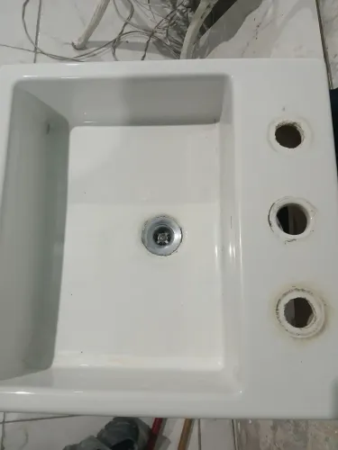 Pia quadrada lavatório 