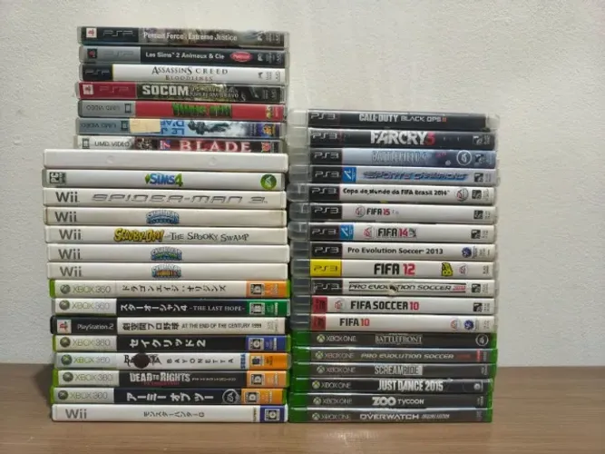 Lote de games - XBox - PS3 - PS2