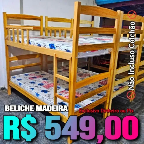 Beliche Madeira R$ 549,00 A melhor Qualidade com o Menor Preço de Manaus