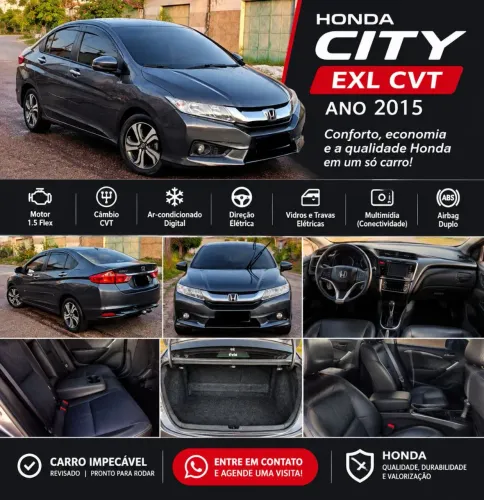 Honda City Sedan EXL 1.5 Flex 16V 4P Aut. 2015