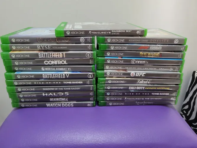 Lote jogos Xbox one mídia fisica