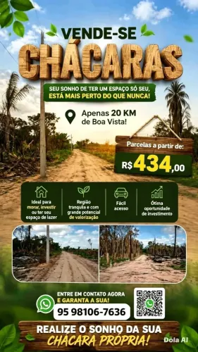 Vende-se CHÁCARAS parceladas