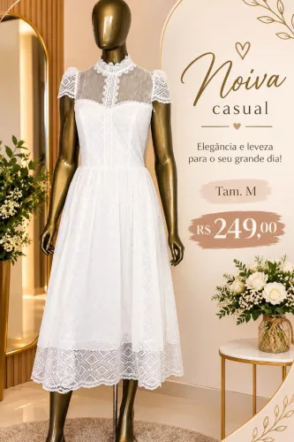 Vestido de noiva casual