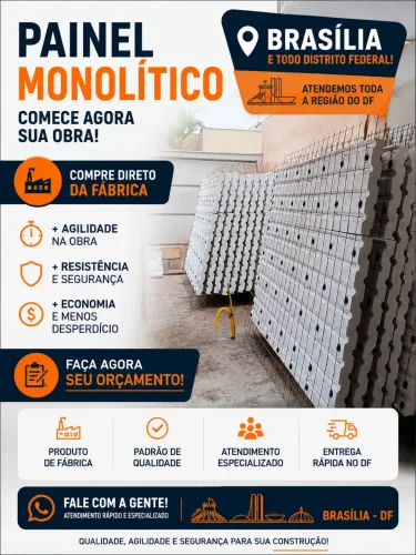 Painel monolíticos estrutural 