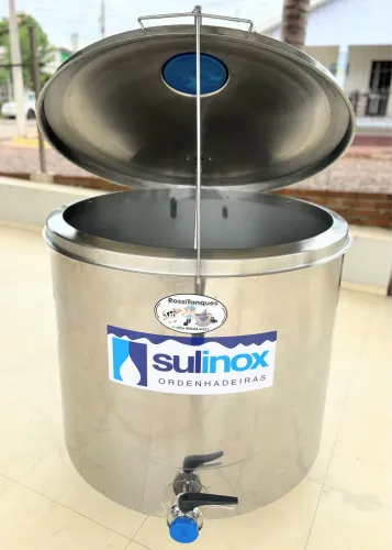 Resfriador Tina Agranel d 500 Litros Leite Inox para Açái Sorvetes Caldas Água de Coco 