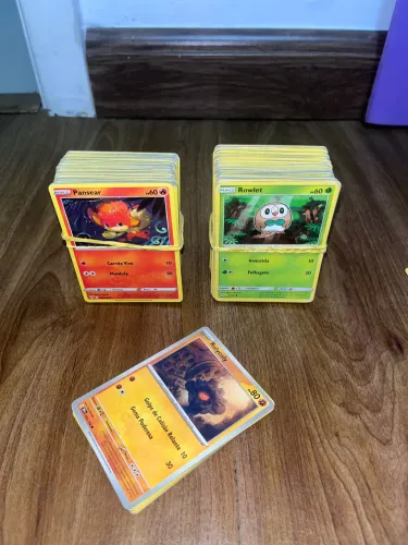 220 Cartas Pokémon Originais - Lote Completo | Antigas e Novas