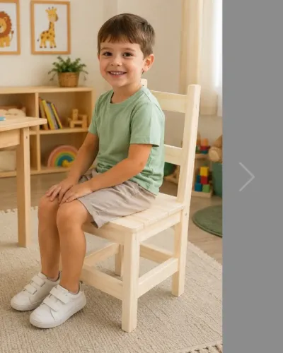 Cadeira de Madeira de Pinus Infantil Direto da Fabrica