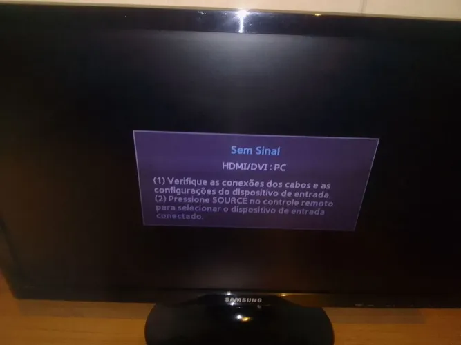 Monitor televisão tela 24 Samsung não smart entrada usb só venda.