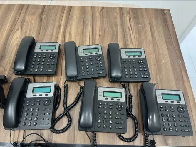 Lote com 12 Telefones IP Grandstream GXP1610 - Funcionando