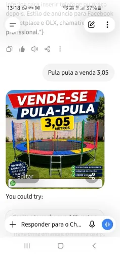 Vendo pula pula 3,05m