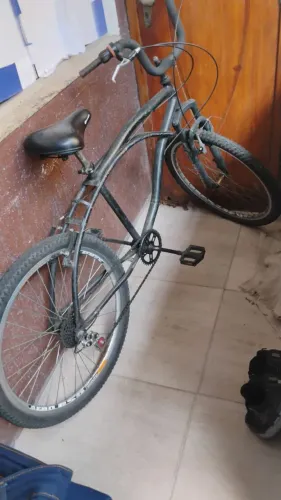 Bicicleta praiana Aro 26 Urbana - Preta (Estilo Retrô)