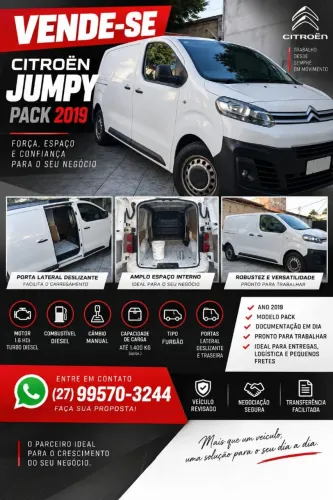 Citroen Jumpy Furgão Pack 1.6 Turbo Diesel 2019