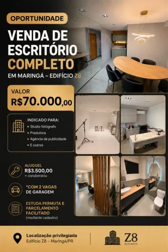 ESCRITÓRIO COMPLETO A VENDA - OPORTUNIDADE