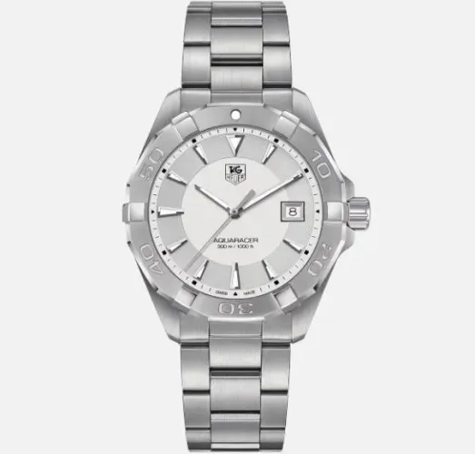 relógio Aquaracer quartzo, 41 mm, Aço WAY1111.BA0928 branco