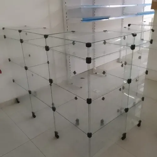 Balcão de Vidro em L