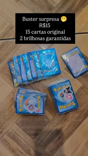 Buster pokémon 15 cartas