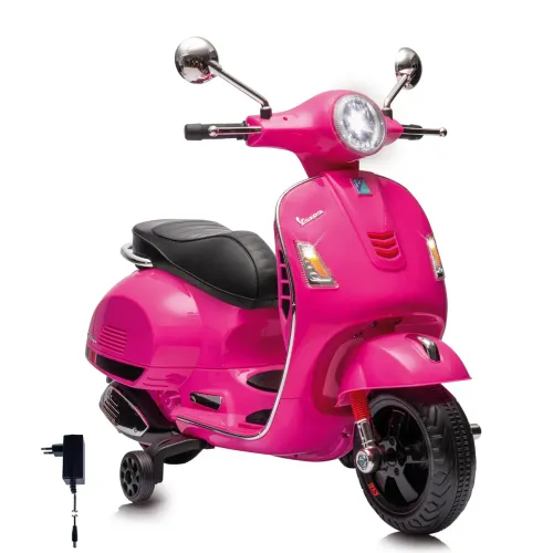 moto elétrica zippy toys vespa gts scooter, rosa | 6v, para crianças