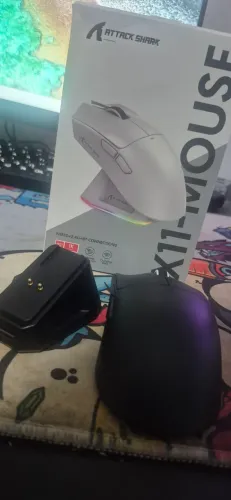 ATTACK SHARK X11 COM DOCK DE CARREGAMENTO - COR BLACK