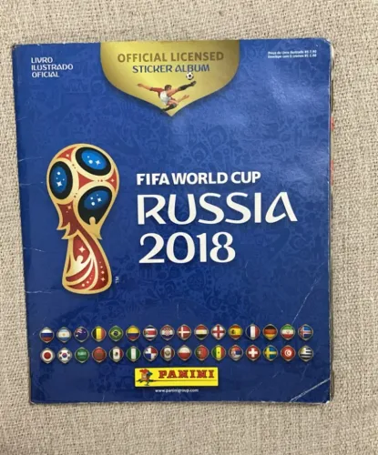 álbum copa do mundo 2018 incompleto