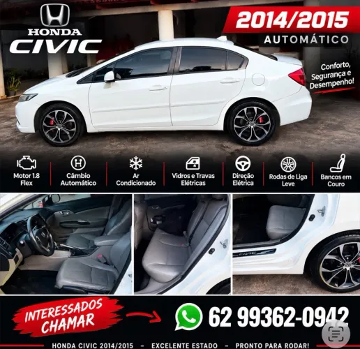 Honda Civic Sedan LXS 1.8/1.8 Flex 16V Aut. 4P 2015