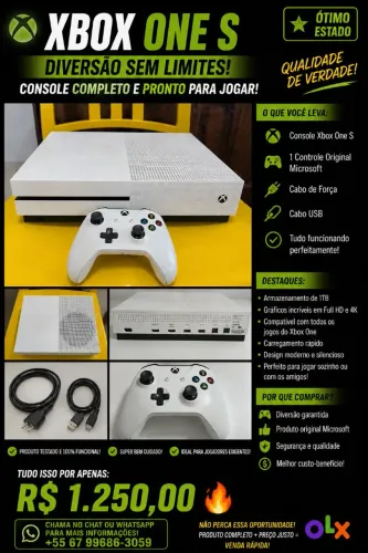 Xbox One S 1TB --- KIT COMPLETO
