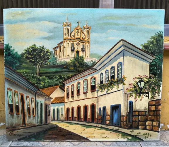 QUADRO- BEATRIZ- Igreja São Francisco de Paula, OST, ACIE, datado de 1984.