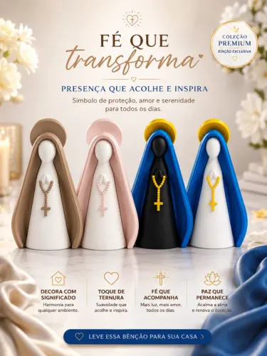Imagem de Nossa Senhora 14 cm | Estátua Católica | Decoração Religiosa para Casa, Altar e 