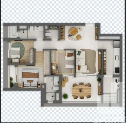 Apartamento 03 dormitórios, 01 vaga em Higienópolis.