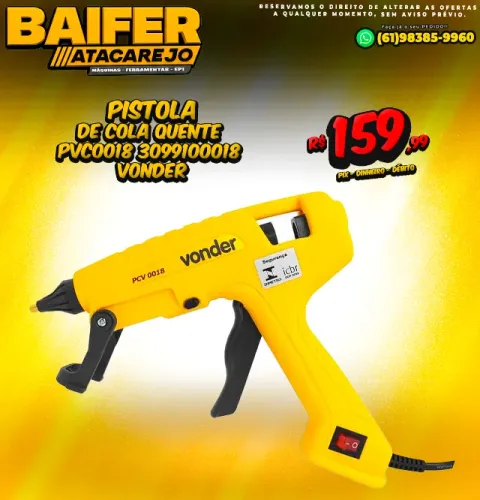 Pistola de Cola Quente PVC0018 Vonder