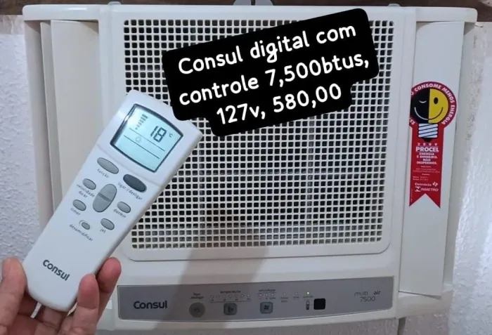 Ar-condicionado digital 7,500btus