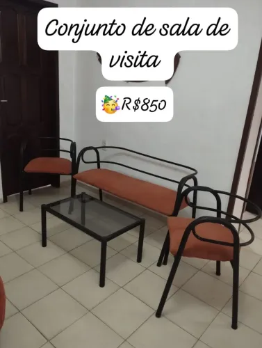 Conjunto de sala de estar vintage anos 80