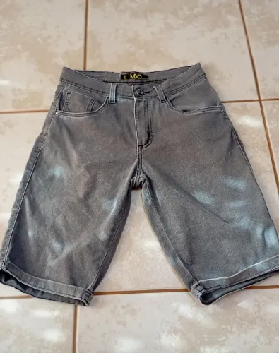 Bermuda MXD jeans cinza tamanho 38