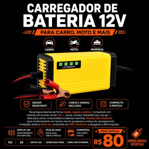 Carregador de Bateria veicular