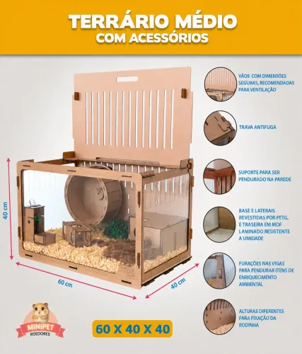Terrário para hamster
