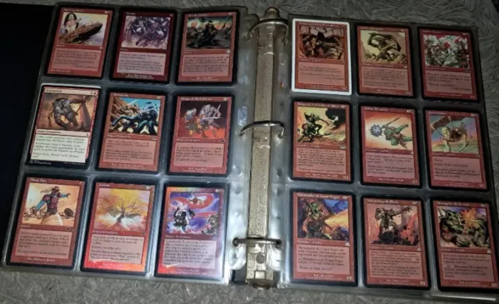 Magic The Gathering - coleção de 428 cards vermelhos antigos (menor liga -20%)