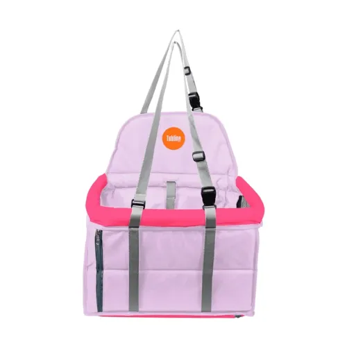 cadeirinha para cães e gatos rosa e lilás