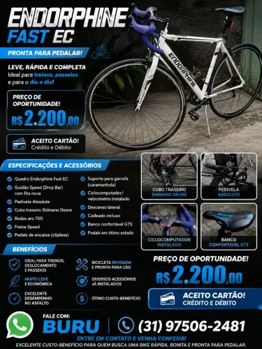 BICICLETA ENDORFHANE FAST EC