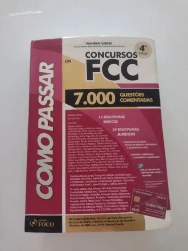 Livro: Como passar- Concursos FCC- - 7000 Questões comentadas