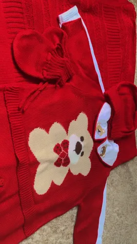 Saída maternidade em tricot completa - Unissex 