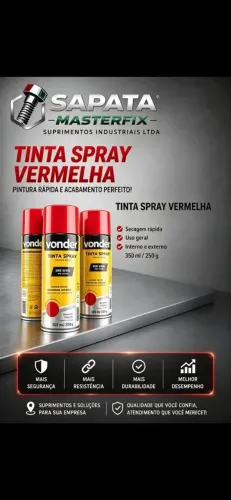 Tinta spray vermelha